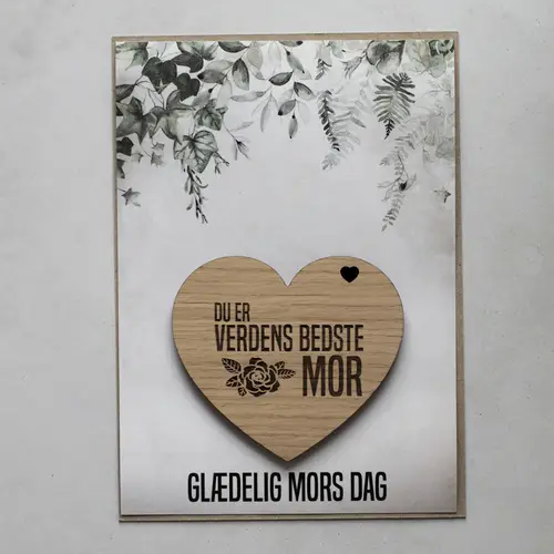 Mors dag kort &quot;Du er verdens bedste mor&quot; Eg - BEGIVENHEDER > MORS DAG - Living Nature