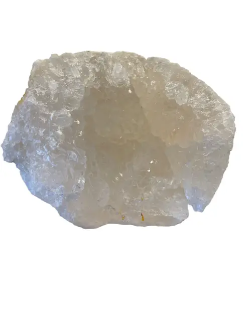 Hvid kvarts geode