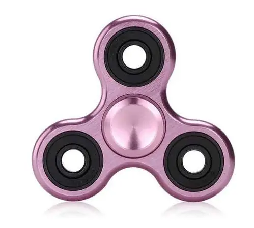 Fidget Spinner Aluminimum Rosa