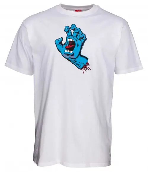 Santa Cruz Kortærmet T-shirt 'Screaming Hand' White