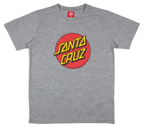 Santa Cruz Youth T-shirt Classic Dot Grå