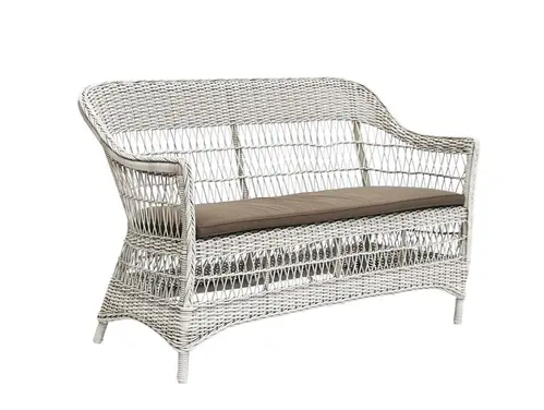 Sika Design Charlot havesofa hvid - 2 pers.