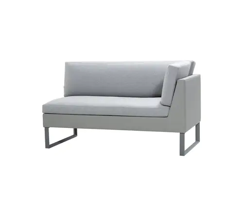 CANE-LINE FLEX 2-PERS. SOFA VENSTRE MODUL - LIGHT GREY 154