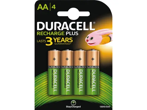 Batteri Duracell Genopladelig AA 1300 mAh 4 stk