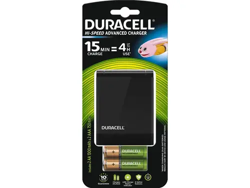 Batterilader Duracell 15 min