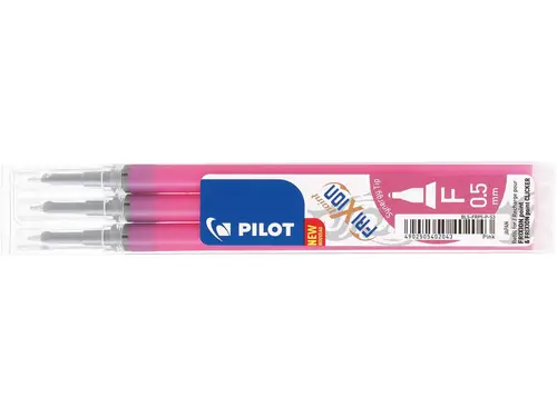 Refill Pilot Frixion Point Pink 0,5 mm 3-stk