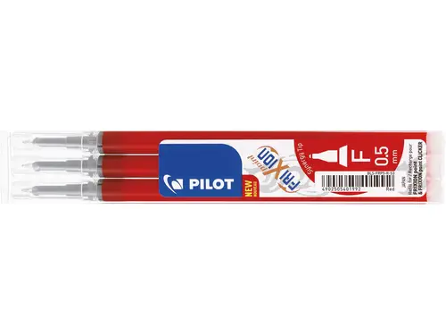 Refill Pilot Frixion Point rød 0,5 mm 3-stk