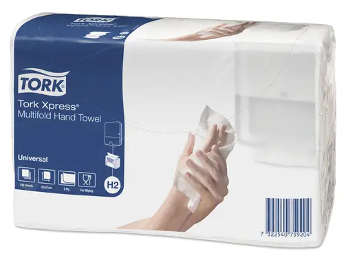 Håndklædeark Tork H2 471146 Universal 2-lags 20x190 ark