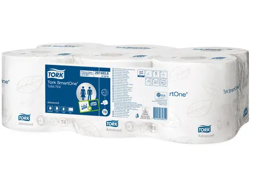 Toiletpapir Tork T8 472242 Smartone Advanced 2-lags 6 rl.