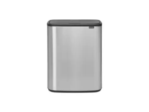 Brabantia Affaldsspand med låg | Bo Touch | 2 x 30 Liter | Mat Stål