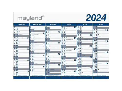 Kæmpekalender 2x6 mdr. Pp-plast rør 2024