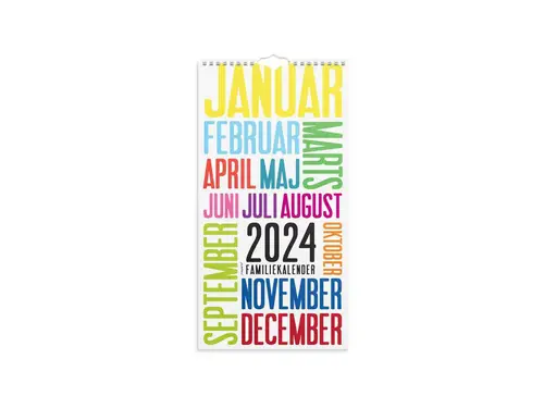 Familiekalender Trendart 2024