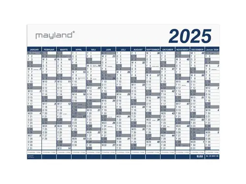 Kæmpekalender 1x13 mdr. Pp-plast rør 2025