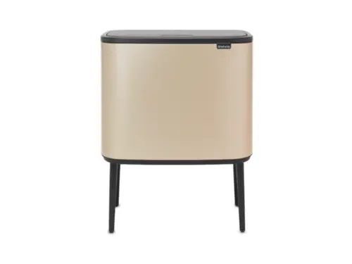 Brabantia Affaldsspand med låg | Bo Touch Bin | 11 + 23 Liter | Champagne