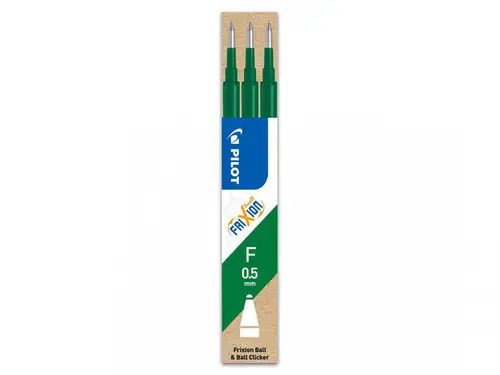 Refill Pilot Frixion Grøn 0,5 mm 3-stk