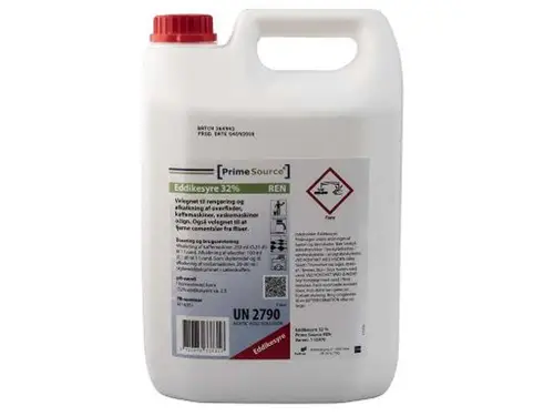 Eddikesyre 32% Prime Source Ren 5 Liter