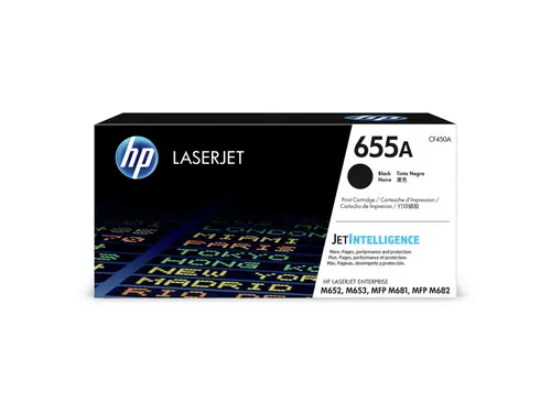 HP 655a Toner Cf450a Sort