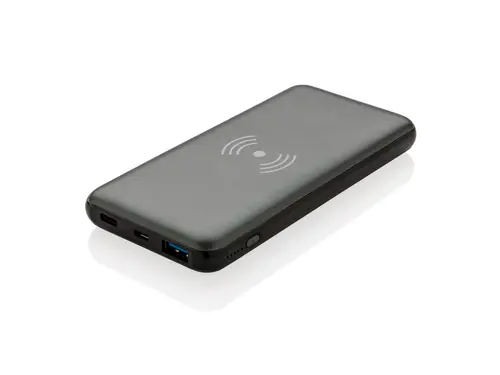 10.000 mAh &quot;Fast Charging&quot; 10W Trådløs Powerbank med PD, grå