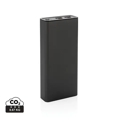 Terra 20w/20.000 mAh Powerbank, RCS Genanvendt Aluminium, grå