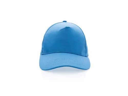 Impact 5 Panels cap, 280gr Genanvendelig Bomuld, med Aware&trade;, blå