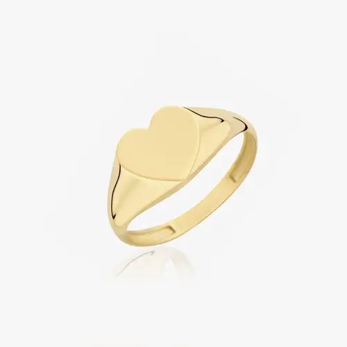 Chunky Hjerte Ring 14K Guldbelagt