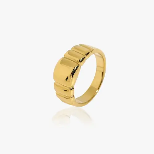 Chunky Amalie Ring 14K Guldbelagt