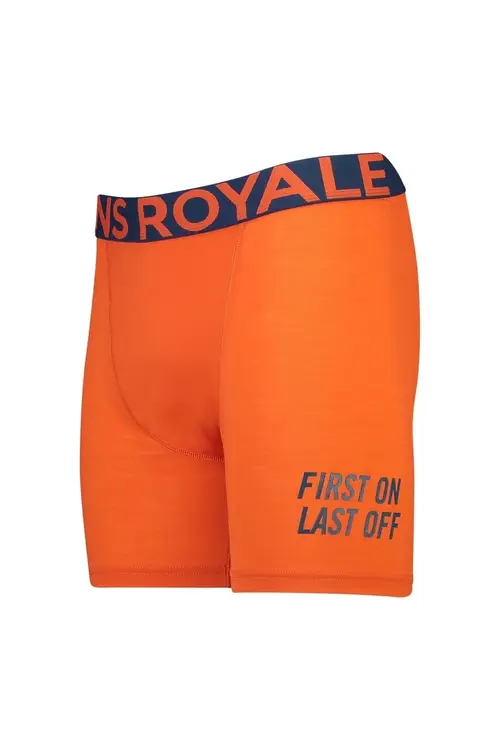 Mons Royale Hold \'em Boxer Shorts - Orange Smash - M