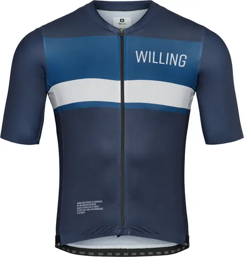 Willing Able - Blue Blood Jersey. - Blå, Sort - S