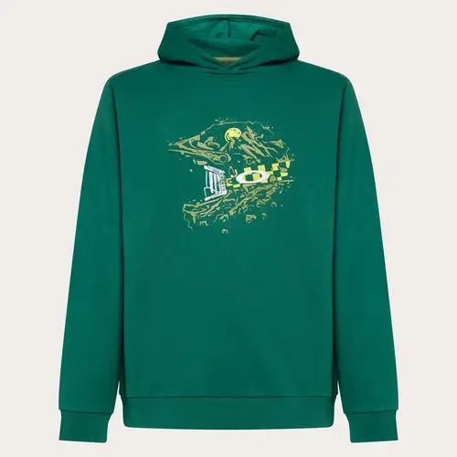 Oakley - Finish Line Hoodie - Viridian - Grøn - S