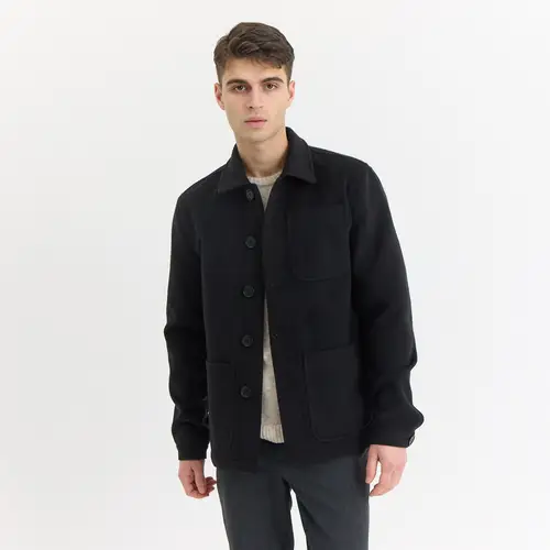 Rasmus Wool Jacket - Jet Black / S