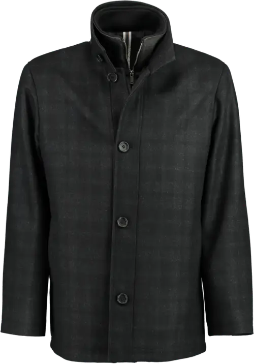 Regular fit wool jacket