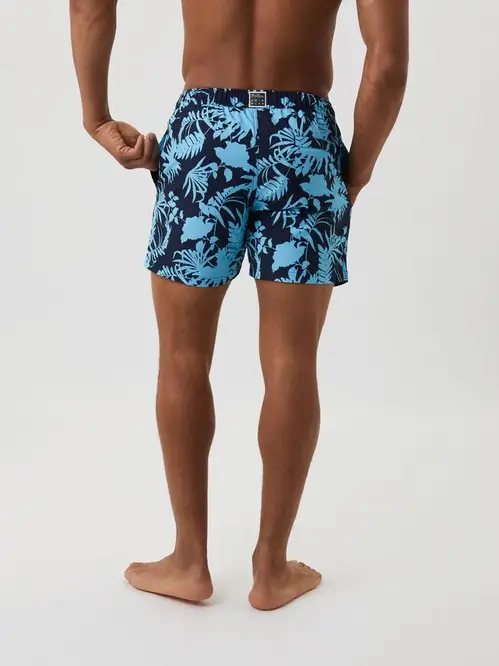 BORG PRINT SWIM SHORTS, BB SUMMER LEAFS