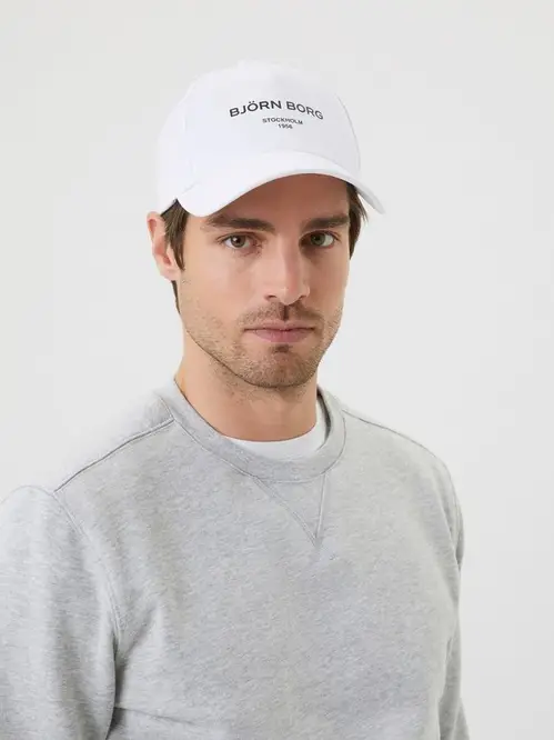 BORG STRETCH CAP, BRILLIANT WHITE