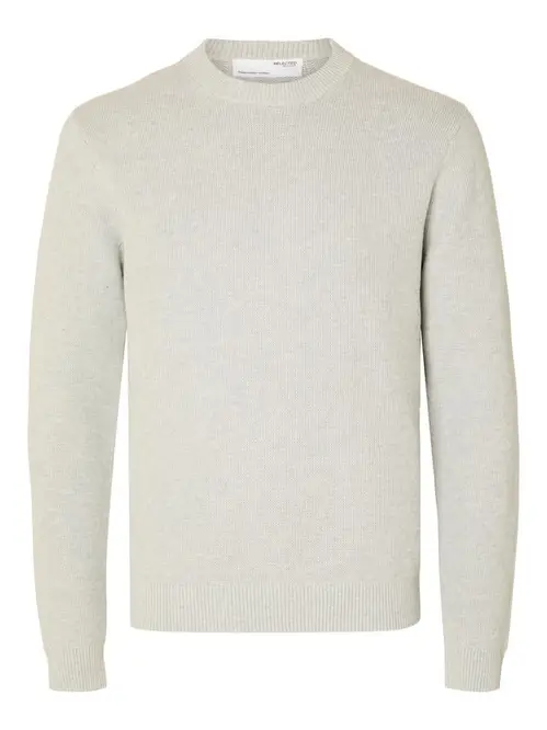 SLHDANE LS KNIT STRUCTURE CREW NECK