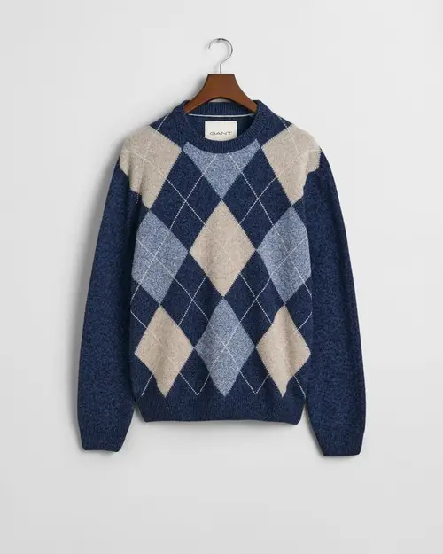 ARGYLE C-NECK