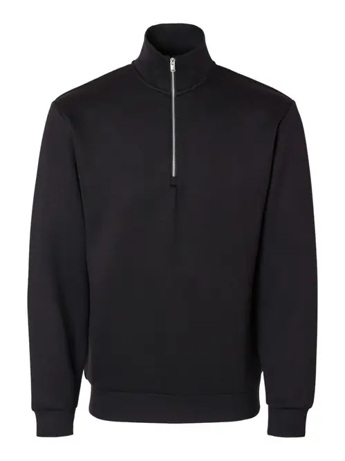 SLHEMANUEL SOFT ZIP HIGH NECK SWEAT