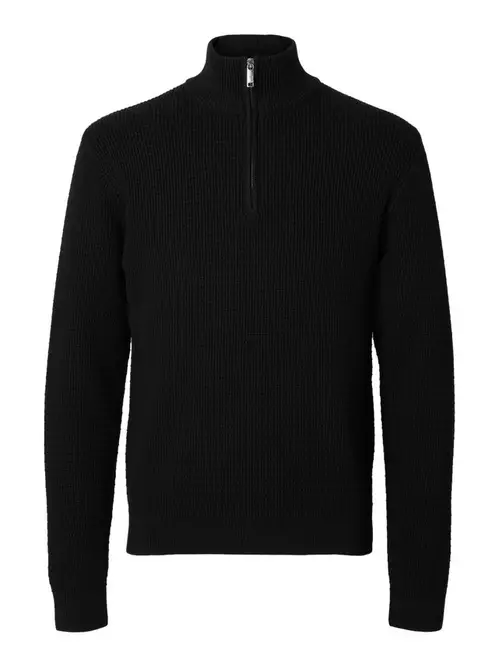 SLHTHEO LS KNIT STRUCTURE HALF ZIP