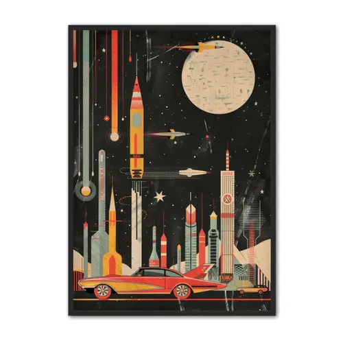 Science Fiction Plakat 17 - Retro