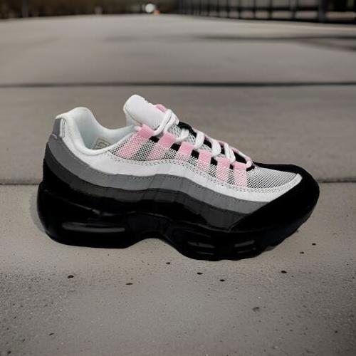 Dame sneakers air sort/pink - 41