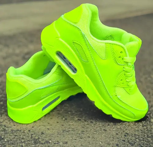 Dame sneakers air neon grøn - 40