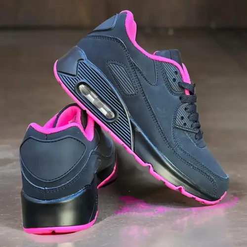 Dame sneakers air pink/ sort - 41