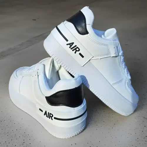 Dame sneakers air hvid/ sort - 37