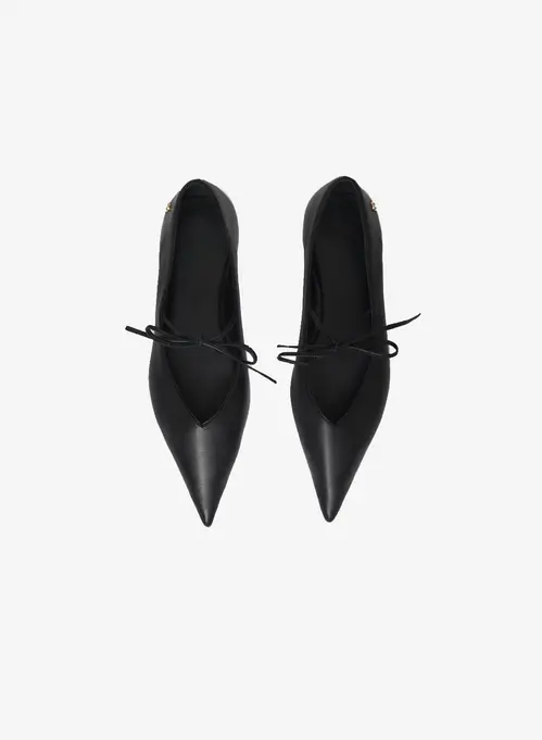 Anine Bing Nikki Flats Black