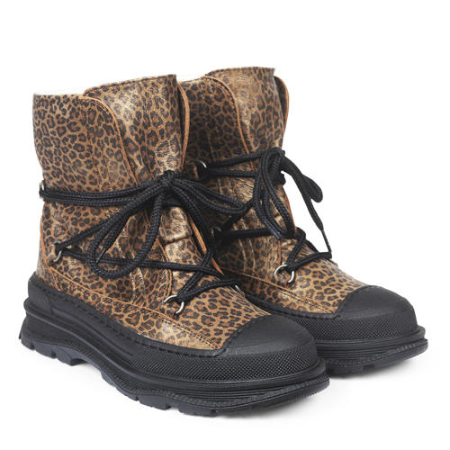 Brun leopard tex vinterstøvler (29)