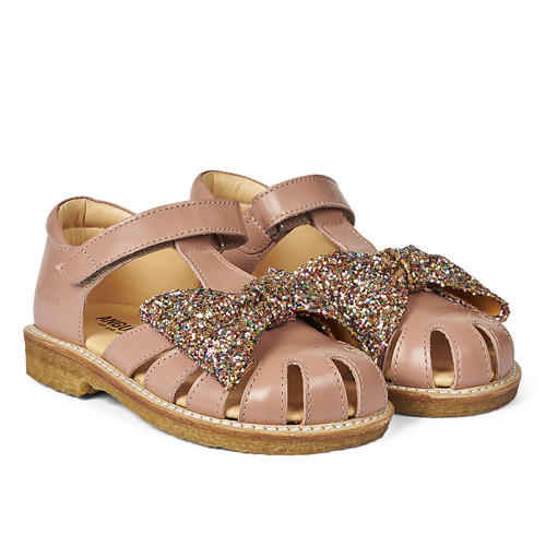 Peach glitter sandaler (25)