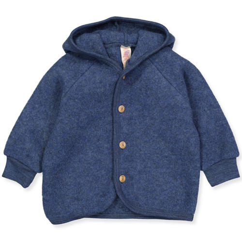 Organic uldfleece cardigan (50-56 cm)