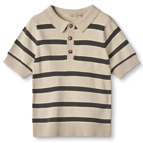 Favo stribet polo t-shirt (3 år/98 cm)