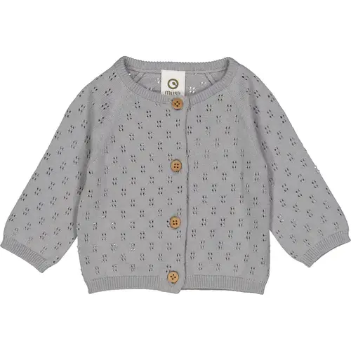 Organic pointelle cardigan (2 år/92 cm)