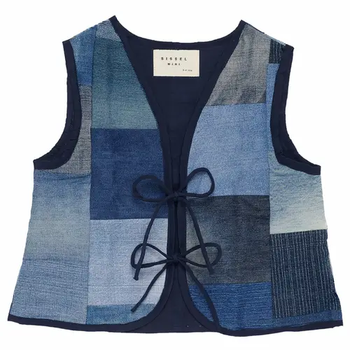 Blue MINI leftover vest (3-4 år)