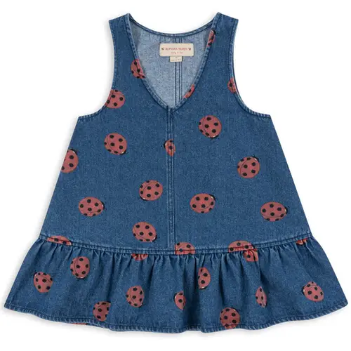 Organic Magot ladybug denimkjole (2 år/92 cm)